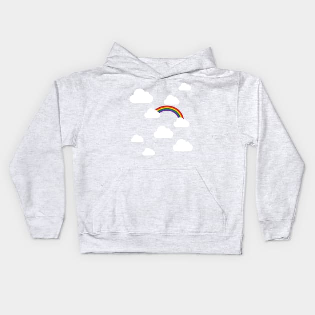 Clouds and Rainbows Kids Hoodie by McNutt